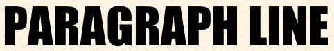 Paragraph Line