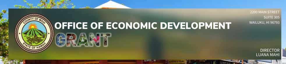 Maui County Office Of Economic Development