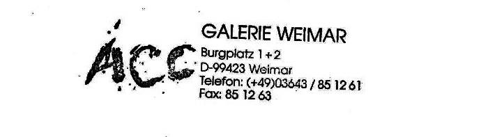 International Studio Program, ACC Galerie Weimar